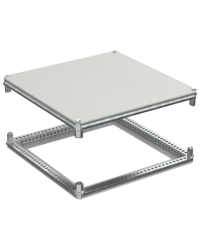 FORMAT Крыша и основание (под фланец) 800х800мм IEK (FO-00-KOF-080-080) в Уссурийске Аксессуары для стоек и шкафов Pintop.ru