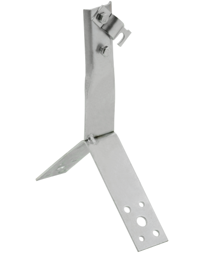 Держатель проводника круглого 6-10мм винтовой для конька h=100мм нержавеющая сталь IEK (ZDP80-20-4-16-100) в Уссурийске Крепеж Pintop.ru