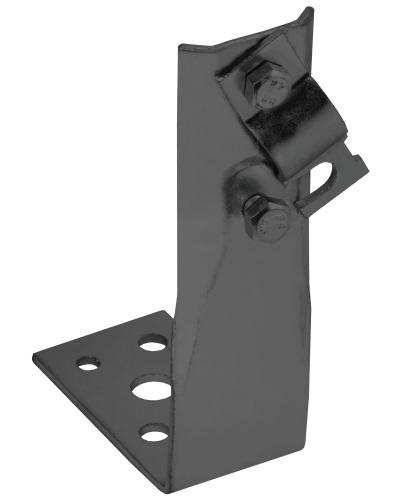 Держатель проводника круглого 6-10мм винтовой угловой h=150мм оцинкованная сталь TD IEK (ZDP87-13-1-16-150) в Уссурийске Крепеж Pintop.ru