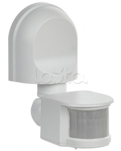 Датчик движения ДД-008 1100Вт 180град 12м IP44 белый IEK (LDD10-008-1100-001) в Уссурийске Дополнительное оборудование для ОПС Pintop.ru