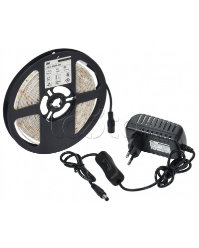 Комплект DIY (2835W60-4,8-IP65-12В 5м + др. + выкл.) IEK (LSR1-2-060-65-1-05-S1) в Уссурийске Источники света(Лампы) Pintop.ru