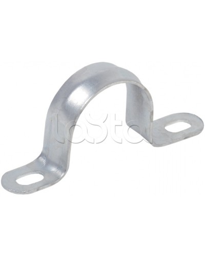 Скоба двухлапковая d31-32 IEK CMAT11-31-100 в Уссурийске Держатели, клипсы, скобы Pintop.ru