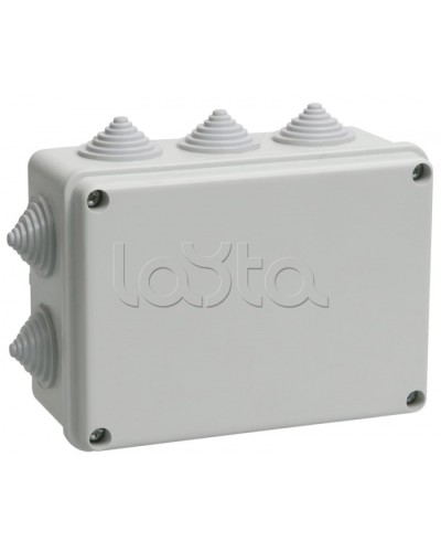 Коробка КМ41242 распаячная для о/п (RAL7035, 10 гермовводов) IEK UKO10-150-110-070-K41-55 в Уссурийске Распределительные коробки Pintop.ru