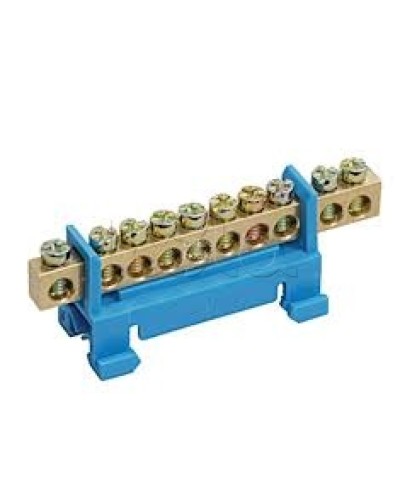 Шина PE земля с DIN-изолятором типа «Стойка» ШНИ-6х9-12-С-Ж IEK YNN10-69-12P-K05 в Уссурийске Клеммные колодки Pintop.ru