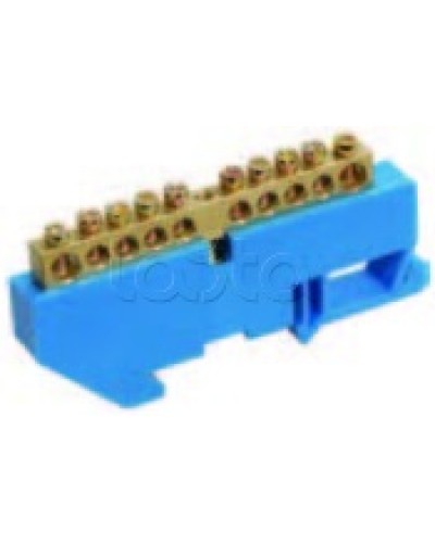 Шина нулевая в комбинированном DIN-изоляторе типа «Стойка» ШНИ-8x12-16-КС-С IEK YNN10-812-16DP-K07 в Уссурийске Клеммные колодки Pintop.ru