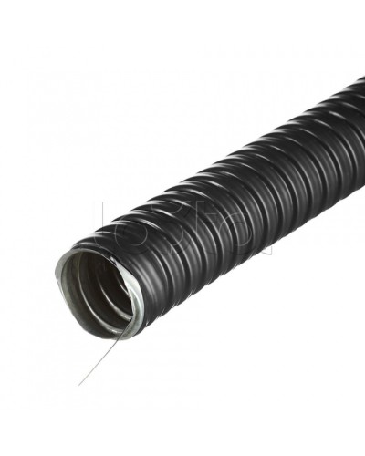 Металлорукав Р3-ЦПнг-25 с протяжкой черный (20м) IEK (CMP10-25-020) в Уссурийске Металлорукав Pintop.ru