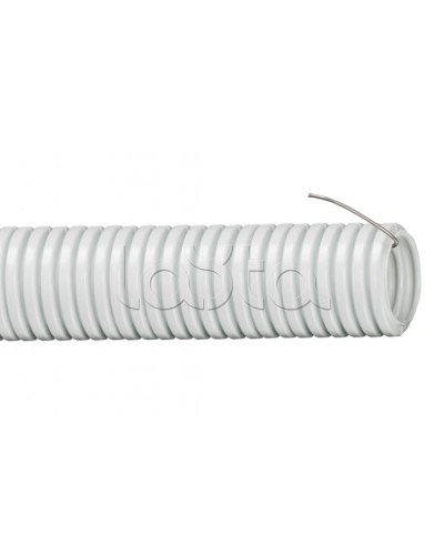 Труба гофр. ПВХ 16 мм с зондом (10 м) IEK (CTG20-16-K41-010I) в Уссурийске Труба гофрированная Pintop.ru