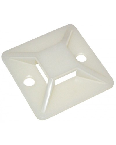 Площадка самоклеящаяся 30х30 под хомуты белая (100шт) IEK (UHP30-30-100) в Уссурийске Аксессуары для кабель-канала Pintop.ru