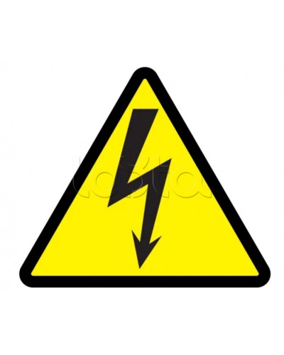 Самоклеящаяся этикетка: 160x160x160, символ Молния IEK (YPC30-MOLNI-6-100) в Уссурийске Дополнительное оборудование для ОПС Pintop.ru