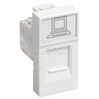 РКФ-10-00-П Розетка телефонная RJ-11 кат.3 (на 1 модуль) ПРАЙМЕР белая IEK (CKK-40D-RT1-K01)