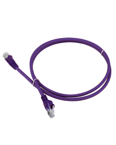 Патч-корд LANMASTER LSZH UTP кат.5e, 0.3 м, фиолетовый LANMASTER LAN-PC45/U5E-0.3-VI в Уссурийске Патчкорды (медные) Pintop.ru