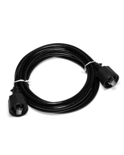 Патч-корд индустриальный RJ45 - RJ45, 4 пары, FTP, категория 6, 3 м, черный LANMASTER LAN6-S45-45-3.0-WP в Уссурийске Патчкорды (медные) Pintop.ru