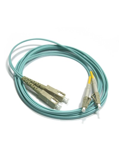 Шнур оптический LC-SC, duplex, 50/125, OM3, LSZH, 1 м LANMASTER LAN-2LC-2SC/OM3-1.0 в Уссурийске Патч-корды оптические Pintop.ru