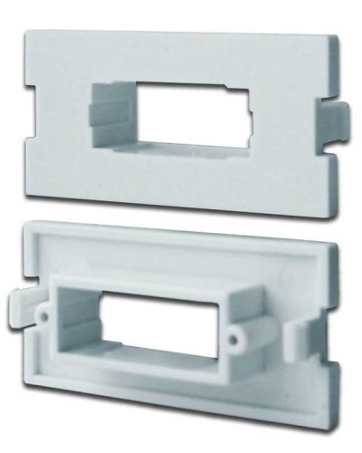 Вставка модульная под SC дуплексный адаптер в розетку LAN-MB, белая LANMASTER LAN-MBP-2SC-WH в Уссурийске Коннекторы Pintop.ru