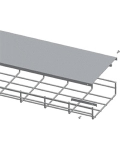 Крышка для лотка шириной 200мм, 1м. LANMASTER LAN-MT-AB200-EZ в Уссурийске Аксессуары для лотков Pintop.ru