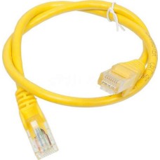 Патч-корд RJ45 - RJ45, 4 пары, UTP, категория 6, 2 м, желтый, LSZH LANMASTER LAN-PC45/U6-2.0-YL