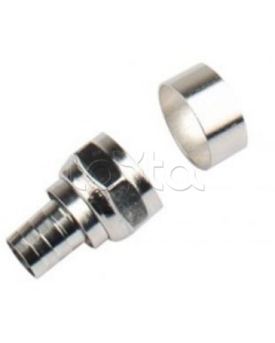 Штекер F-разъем под обжим (RG6U) LAZSO APFC12-RG6U(100) в Уссурийске Коннекторы Pintop.ru