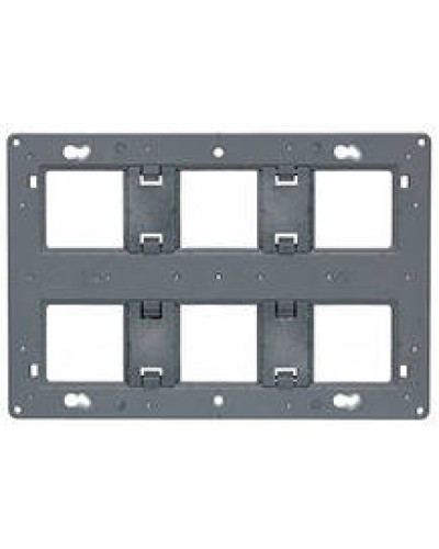 Суппорт Mosaic на 2x6, 2x8 или 2x3x2 модулей LEGRAND 080266 в Уссурийске Аксессуары для кабель-канала Pintop.ru