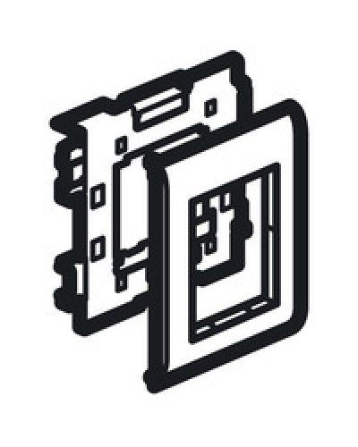 Суппорт Mosaic на 2 модуля 110 мм METRA Legrand (638086) в Уссурийске Аксессуары для кабель-канала Pintop.ru