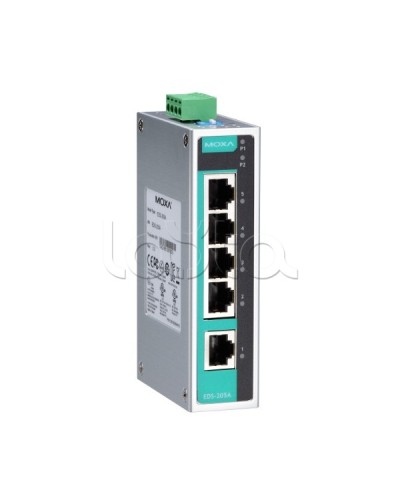 Коммутатор неуправляемый промышленный 5-портовый Moxa EDS-205A-T в Уссурийске Коммутаторы Pintop.ru