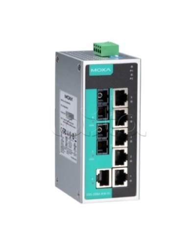Коммутатор неуправляемый промышленный 8-портовый Moxa EDS-208A-SS-SC в Уссурийске Коммутаторы Pintop.ru