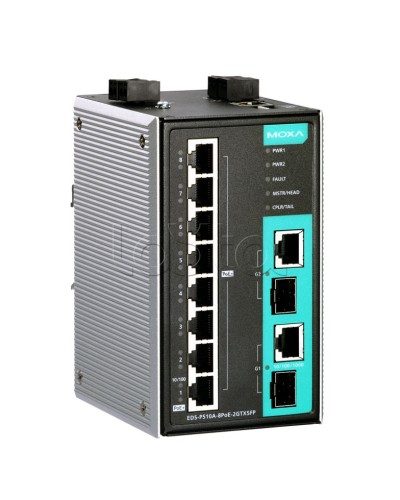 Коммутатор PoE 10-портовый Moxa EDS-P510A-8PoE-2GTXSFP-T в Уссурийске Коммутаторы Pintop.ru
