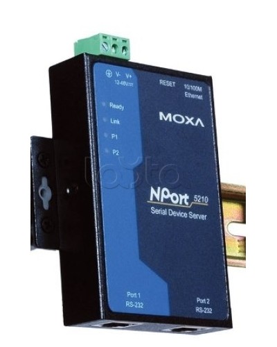 Сервер 2-портовый RS-232 в Ethernet Moxa NPort 5210 в Уссурийске Дополнительное оборудование для ОПС Pintop.ru
