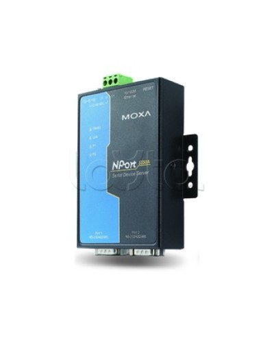Сервер 2-портовый RS-232/422/485 в Ethernet Moxa NPort 5250A в Уссурийске Дополнительное оборудование для ОПС Pintop.ru