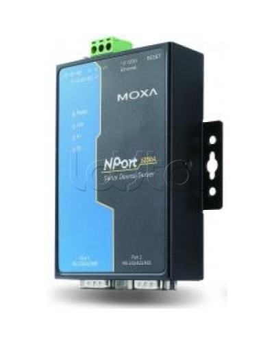 Сервер 2-портовый RS-232/422/485 в Ethernet Moxa NPort 5250A-T в Уссурийске Дополнительное оборудование для ОПС Pintop.ru