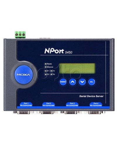 Сервер 4-портовый RS-232/422/485 в Ethernet Moxa NPort 5450-T в Уссурийске Дополнительное оборудование для ОПС Pintop.ru