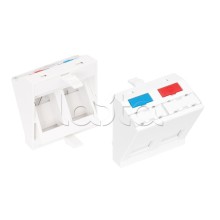 Вставка 45x45 KeyStone 2 порта NIKOMAX (NMC-PM2P-AF-WT)