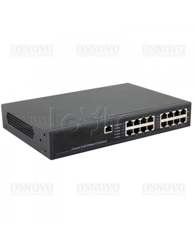 PoE-инжектор управляемый Gigabit Ethernet на 8 портов OSNOVO Midspan-8/150RGM в Уссурийске Блоки питания для кожухов и камер Pintop.ru