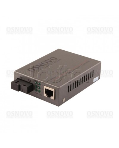 Медиаконвертер Fast Ethernet OSNOVO OMC-100-11S5a в Уссурийске Медиаконвертеры Pintop.ru