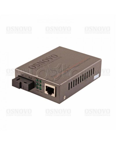 Медиаконвертер Fast Ethernet OSNOVO OMC-100-11S5b в Уссурийске Медиаконвертеры Pintop.ru