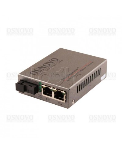 Медиаконвертер Fast Ethernet OSNOVO OMC-100-21S5a в Уссурийске Медиаконвертеры Pintop.ru