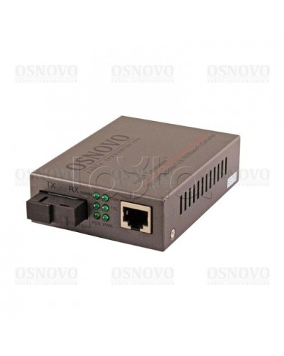 Медиаконвертер Gigabit Ethernet OSNOVO OMC-1000-11S5a в Уссурийске Медиаконвертеры Pintop.ru