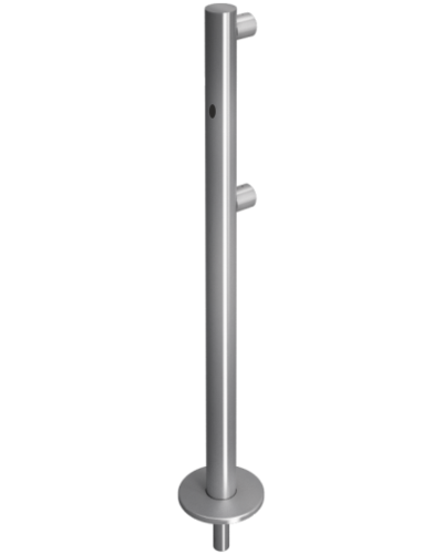 Стойка ограждения съемная односторонняя с отверстием под фиксатор прямо Oxgard ВЗР 1996Р.21-01 в Уссурийске Ограждения Pintop.ru