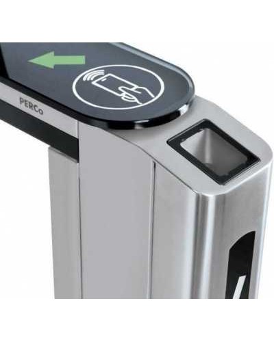 Передняя панель скоростного прохода PERCo-ST-01 со встроенным сканером штрихкода PERCo-FP01Q.1 в Уссурийске Ограждения Pintop.ru