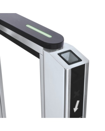 Передняя панель скоростного прохода PERCo-ST-11 со встроенным сканером штрихкода PERCo-FP11Q.1 в Уссурийске Ограждения Pintop.ru