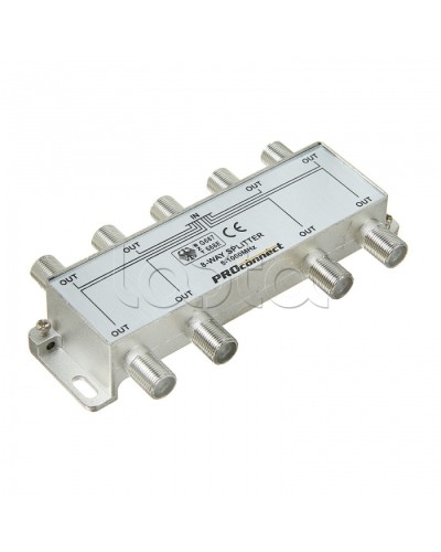 Сплиттер антенный ТВ х 8 под F разъём 5-1000 МГц PROCONNECT 05-6025 в Уссурийске Дополнительное оборудование для сетей Pintop.ru