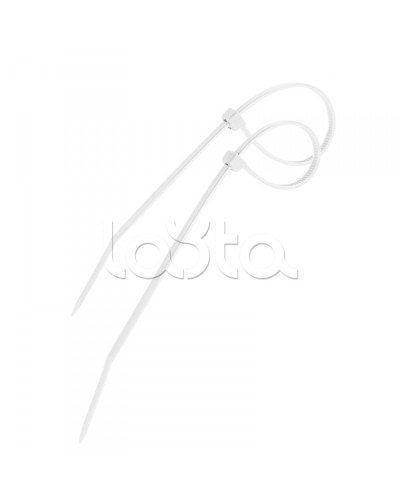 Стяжка 200х4 мм нейлоновая белый (100шт/уп) PROCONNECT 57-0200 в Уссурийске Стяжки-хомуты Pintop.ru