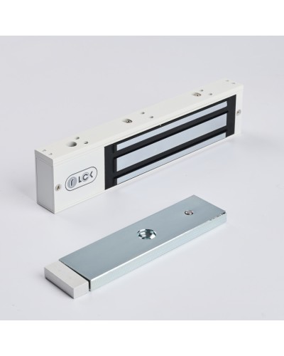 R-Lock RL-EM280-LSW - Электромагнитный замкок, 280кг, DC12/24B, цвет белый, RAL9016(белый), два датчика втроены в корпус замка: датчик Холла и магнито-контактный датчик в Уссурийске Электромагнитные замки Pintop.ru