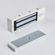 R-Lock RL-EM500-LSW - Электромагнитный замкок, 500кг, DC12/24B, цвет белый, RAL9016(белый), два датчика втроены в корпус замка: датчик Холла и магнито-контактный датчик