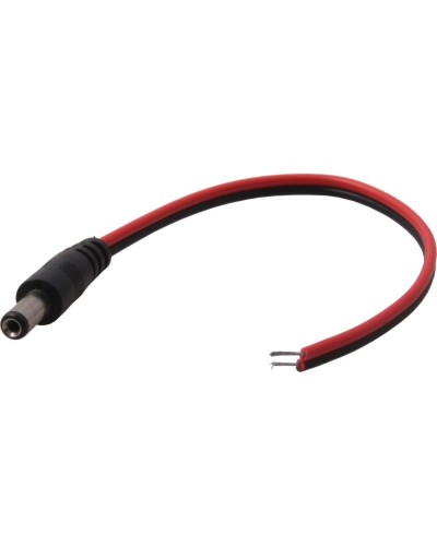 Разъем питания DC штекер 2,5х5,5мм с проводом 20 см REXANT 14-0324 в Уссурийске Коннекторы и разъемы Pintop.ru