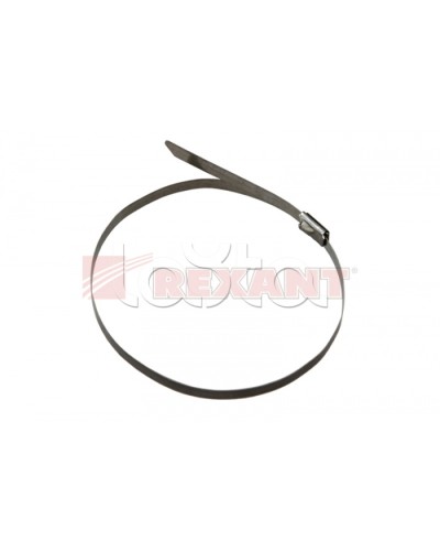 Хомут-стяжка металлический 4.6х200 мм (50шт/уп) REXANT 07-0208 в Уссурийске Стяжки-хомуты Pintop.ru