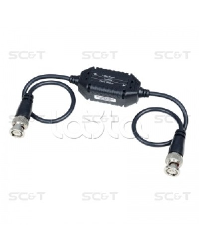 Изолятор коаксиального кабеля (AHD/CVI/TVI) для защиты от искажений по земле SC&T GL001HDP в Уссурийске Видеоусилители, Модуляторы, Делители Pintop.ru