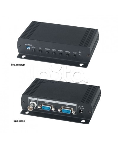 Преобразователь VGA- видеосигнала в аналоговый видеосигнал SC&T VC01 в Уссурийске Видеоусилители, Модуляторы, Делители Pintop.ru
