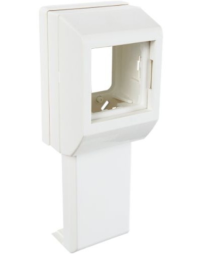 Суппорт с рамкой на 1 пост (45х45) вдоль профиля универсальный SPL 020007S в Уссурийске Аксессуары для кабель-канала Pintop.ru