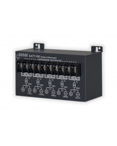 Блок аттенюаторов для настольныx усилителей Sonar SATT-100 в Уссурийске Система оповещения и трансляции Sonar Pintop.ru