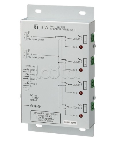 Селектор внешний TOA SS-9001 в Уссурийске Системы оповещения и трансляции TOA Pintop.ru